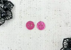 Пуговицы блузочные, d 1,1 см, 2 прокола, светлая фуксия