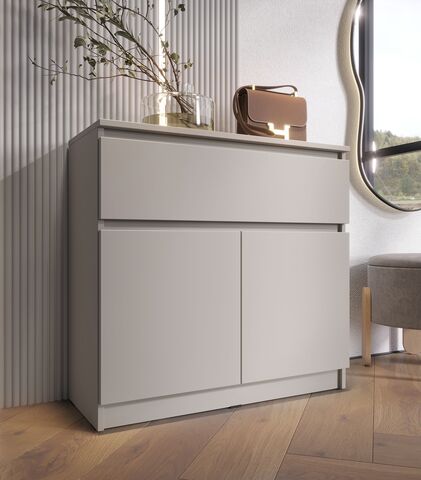 Челси Комод 800 (1 ящик 2 двери) (Кашемир, Кашемир)