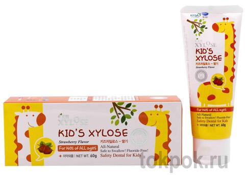 Зубная паста детская HANIL Kid's Xylose Strawberry, 60 гр