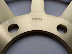 Диск тормозной передний на Kawasaki ZX7R NINJA, ZRX R / ZRX S / ZRX, золотой