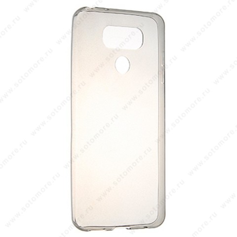 Накладка силиконовая ультра-тонкая для LG G6 черная (прозрачная)