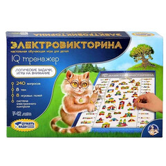 Настольная игра Электровикторина IQ тренажер арт.03669