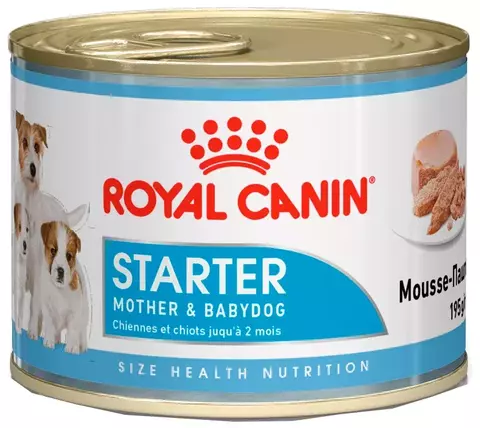 Влажный корм для кормящих собак и щенков Royal Canin Starter Mousse  195 г