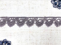 Кружево плетеное, ш. 3 см, серо-бежевый