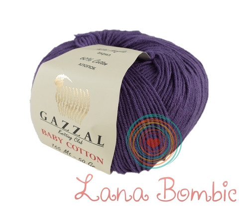 Пряжа Gazzal Baby Cotton 3440 черника