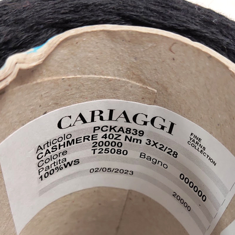 Кашемир CARIAGGI CASHMERE 2/28*3 черный
