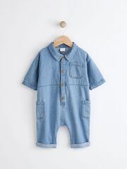 Комбинезон джинсовый для малышей Next Q96-697, Голубой