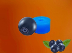 Силиконовый молд Черника 3 D