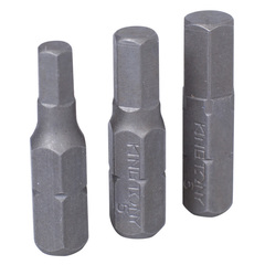 KING TONY (1003MQ) Набор вставок (бит) 1/4", HEX, 4, 5, 6 мм, 3 предмета