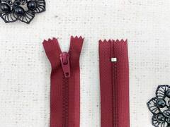 Молния брючная SBS автомат, L 20 см, Т3, н/р, бордовый