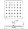 Верхний душ 200x200 мм Ideal Standard B0024XG