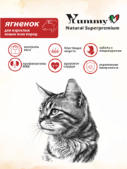 Yummy Linea сухой корм для взрослых кошек (ягненок) 300 гр