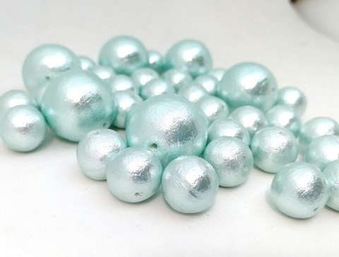 Хлопковый жемчуг 10 мм Aqua