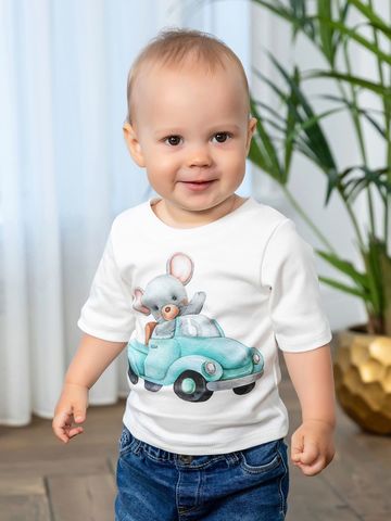 Футболка "Мышонок на машинке"