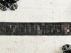 Тесьма текстиль пайетки на сетке 14/0114. Ширина 2,3см.