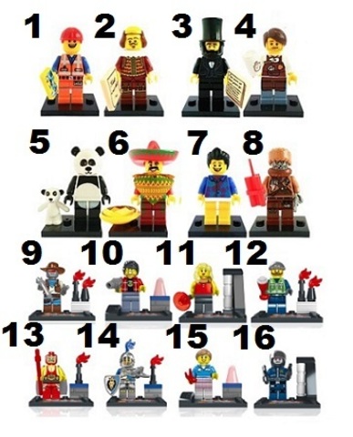 Minifigures Blocks Building Series 02