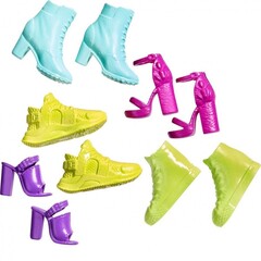 Самая модная обувь для кукол Барби Barbie, Mattel, набор 5 пар