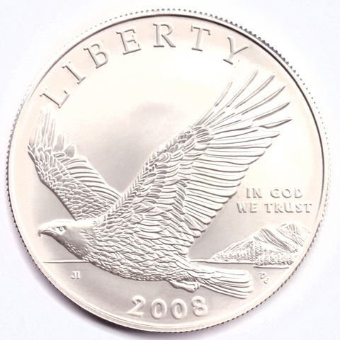 1 доллар 2008 (P) (Американский белоголовый орлан) UNC Серебро