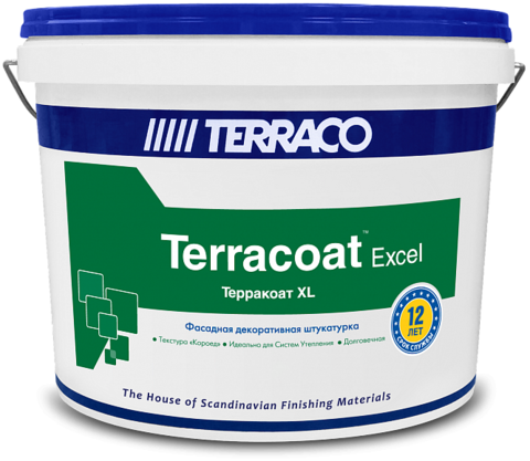 Terraco Terracoat XL/Террако Терракоат XL декоративное покрытие на акриловой основе с текстурой «короед»
