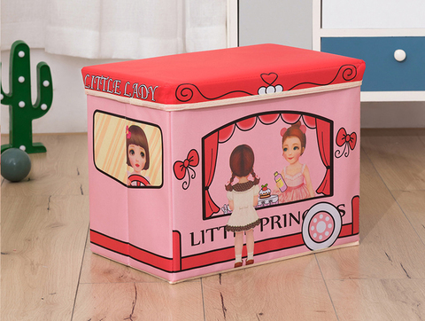 Коробка для хранения игрушек и вещей Blonder Home Trailer Little Princess CVAN/37