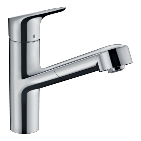 Hansgrohe Focus M43 71842000 Кухонный смеситель однорычажный, 150, с вытяжным изливом, 1jet хром