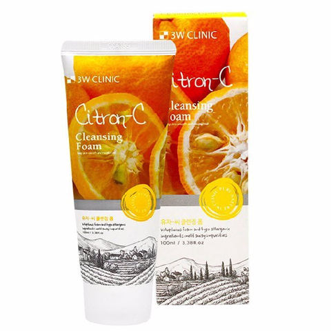 Пенка для умывания 3W Clinic Citron-C Cleansing Foam, 100 мл