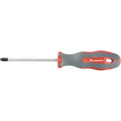 Отвертка Profi, PZ0 х 75 мм, SVСM, двухкомпонентная рукоятка Matrix