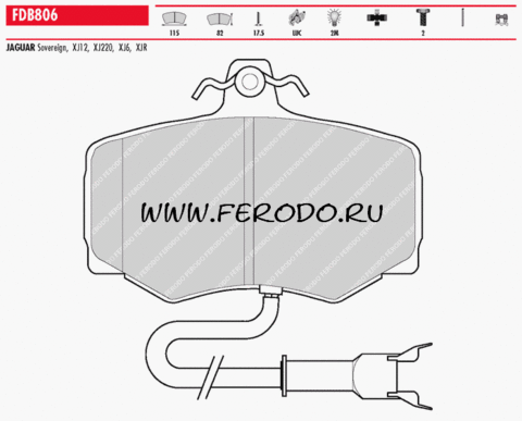 FDB806 Тормозные колодки дисковые OE 'PREMIER'
