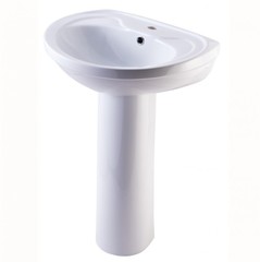 УМЫВАЛЬНИК С ПЬЕДЕСТАЛОМ ROSA ЛИРА 55