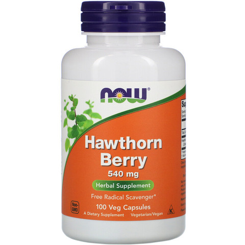 Now Foods, Hawthorn Berry, 540 mg, 100 Veg Capsules