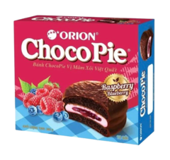 Печенье Orion Choco Pie со вкусом малины и голубики