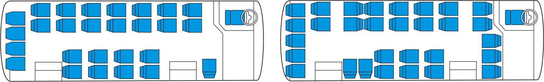 Автобус на 29 мест схема салона