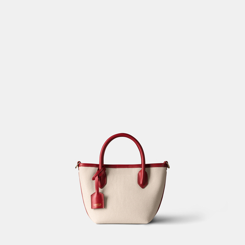 Сумка Тоут CHARLOTTE Canvas бело-красная