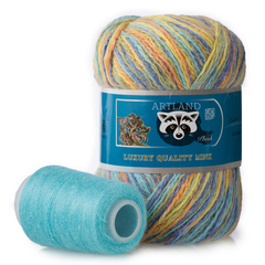 Пряжа "Норка" длинноворсовая, Пух норки-90% Полиамид-10%