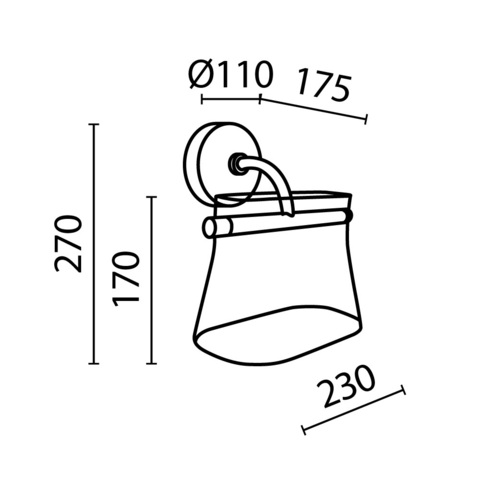 Настенный светодиодный светильник Maytoni Cabaret MOD170WL-L8BS3K2