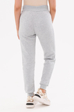 Утепленные спортивные брюки для беременных 16171 серый меланж