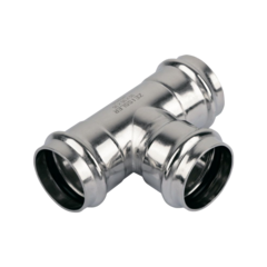 Трехраструбный пресс-тройник ДУ-22*22*22mm из нержавеющей стали TIM ZTI.531.222222