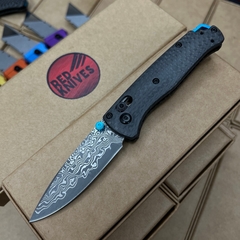 Нож Benchmade 533-3 Bugout Mini Carbon A+++ - клинок Damascus
