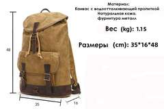 Рюкзак городской из канваса Virginland 2022