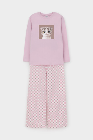 пижама  для девочки  К 1623/фламинго,мозаика