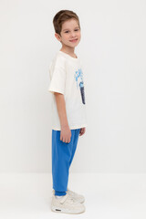 брюки  для мальчика  КР 400633/ярко-голубой