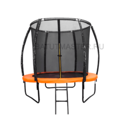 Батут детский с сеткой с внутренней сеткой и лестницей, диаметр 5 фт.