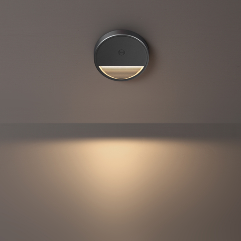 359708 OVER NT25 434 серый Светильник накладной сенсорный для лестниц IP20 LED 0.4W 3000К 1000mAh Li-ion, 5V VESPERA