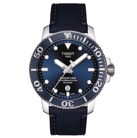 Наручные механические часы Tissot Seastar 1000 Powermatic 80 Silicium T120.407.17.041.01