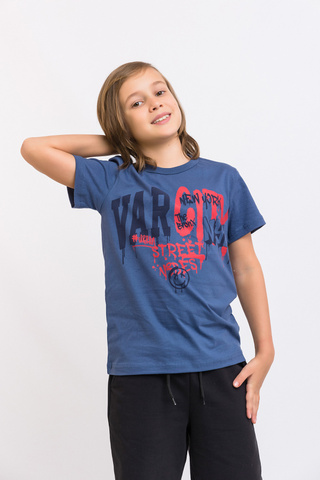 109_БК25 Футболка кор.рукав, темно-синий