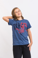 109_БК25 Футболка кор.рукав, темно-синий