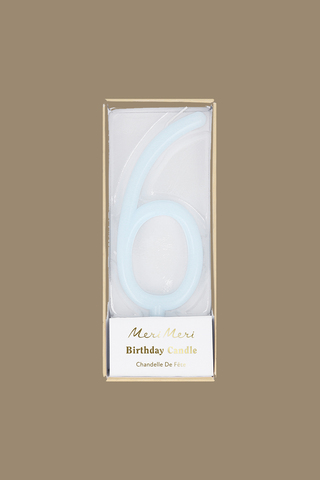 Свеча-цифра тонкая, в ассортименте