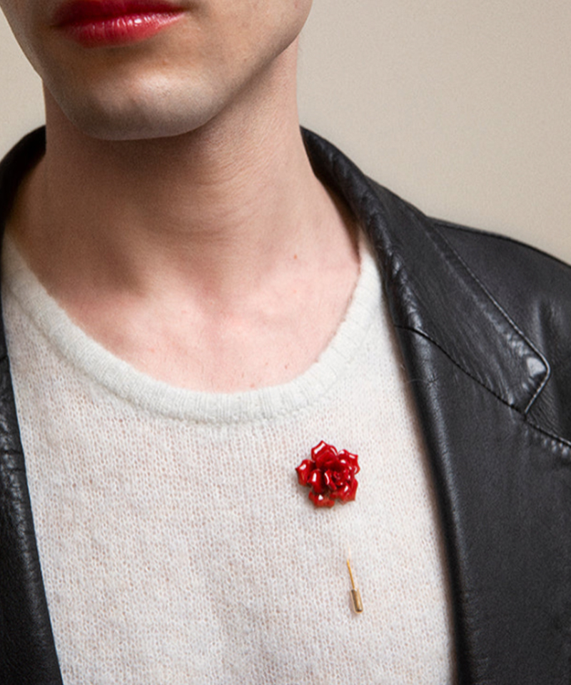 Брошь ROSE RED