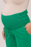 Спортивные брюки для беременных 15828 зеленый