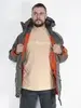 Куртка Аляска демисезонная Husky City Nord Storm (т.серая - r.grey/orange)